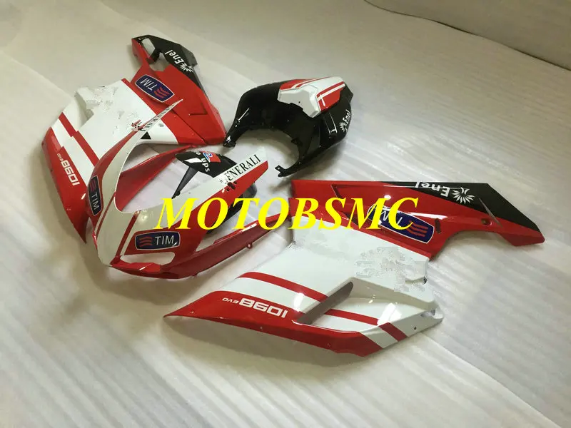 Первоклассный комплект обтекателей для DUCATI 848 1098 07 08 09 10 11 12 ducati 1198 2007 2008 2011 ABS