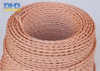 Free shipping Vintage copper color braided fabric cable 100Meters 2x0.75 Retro twisted fabric Electrical Wire fabric cable cord
Free shipping Vintage copper color braided fabric cable 100Meters 2x0.75 Retro twisted fabric Electrical Wire fabric cable cord