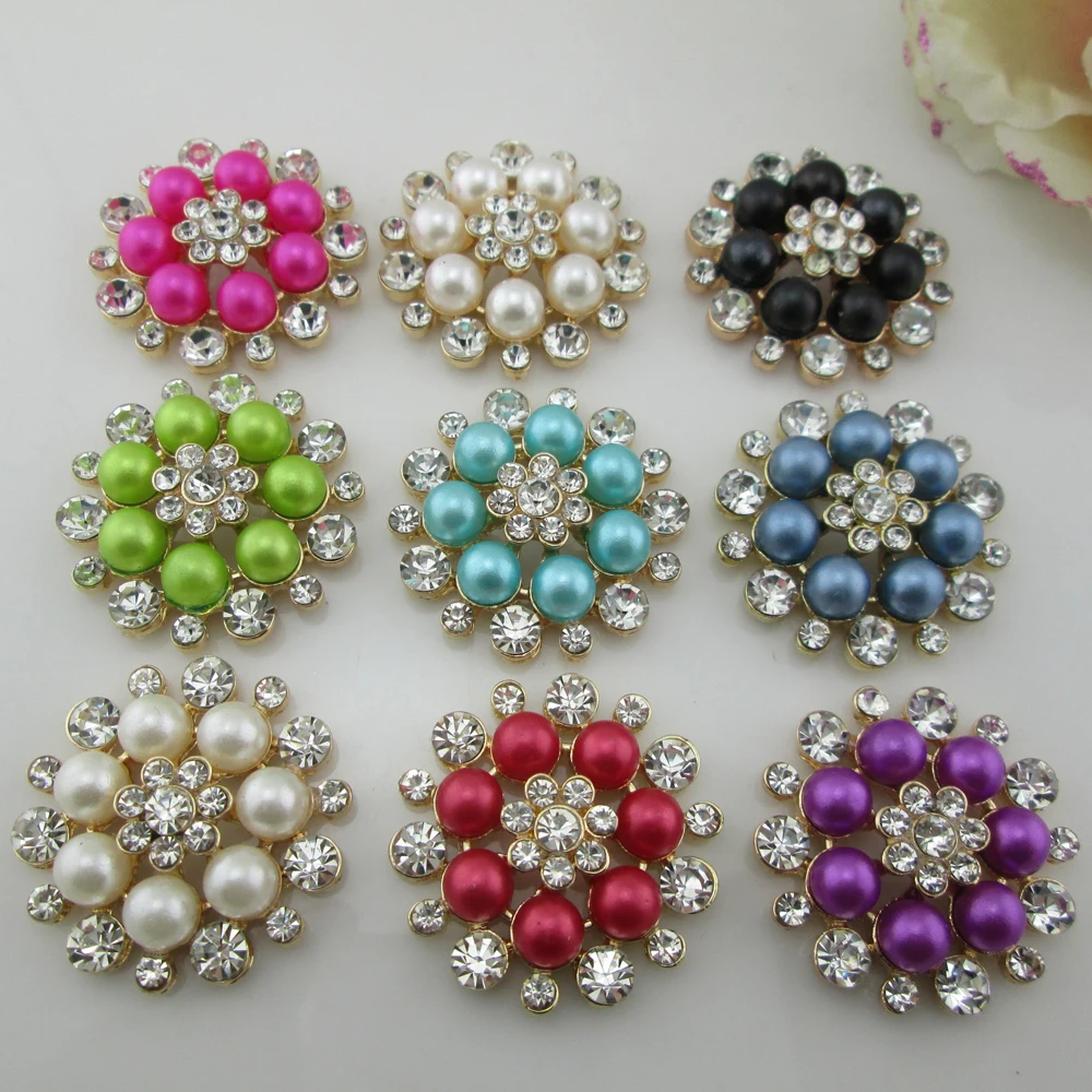 (BT196 33mm)5pcs 10 Colors Pearl Flatback Rhinestone Buttons Diamante Crystal Hair Flower Scrapbooking Accessories
(BT196 33mm)5pcs 10 Colors Pearl Flatback Rhinestone Buttons Diamante Crystal Hair Flower Scrapbooking Accessories
