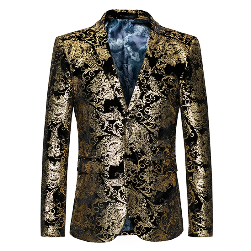 2017 new arrive autumn winter fashion men gold flower pattern soft suits top quality evening party presenters plus size blazer
2017 new arrive autumn winter fashion men gold flower pattern soft suits top quality evening party presenters plus size blazer
