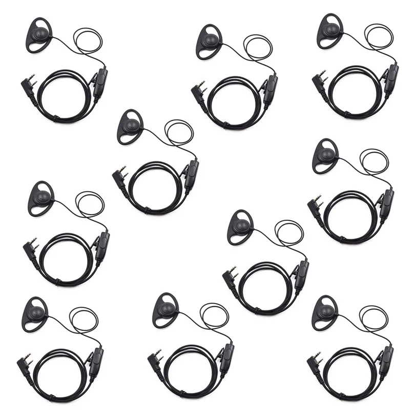 XQF 10Pcs Earpiece Headset PTT Mic for Baofeng UV-5R BF-888S BF-F8+ BF-UVB3 Plus TYT MD380 MD390 Two Way Radio Walkie Talkie
XQF 10Pcs Earpiece Headset PTT Mic for Baofeng UV-5R BF-888S BF-F8+ BF-UVB3 Plus TYT MD380 MD390 Two Way Radio Walkie Talkie