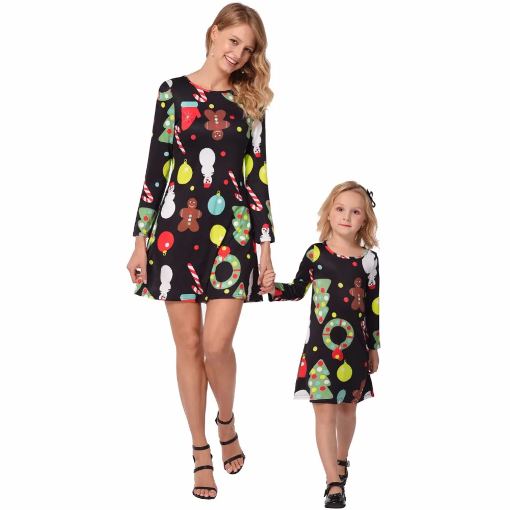 2018 New Autumn Family Matching Clothes Fashion Flower Mother Daughter Dress Black Girls Clothing Kids Long Sleeve Cartoon Dress
2018 New Autumn Family Matching Clothes Fashion Flower Mother Daughter Dress Black Girls Clothing Kids Long Sleeve Cartoon Dress