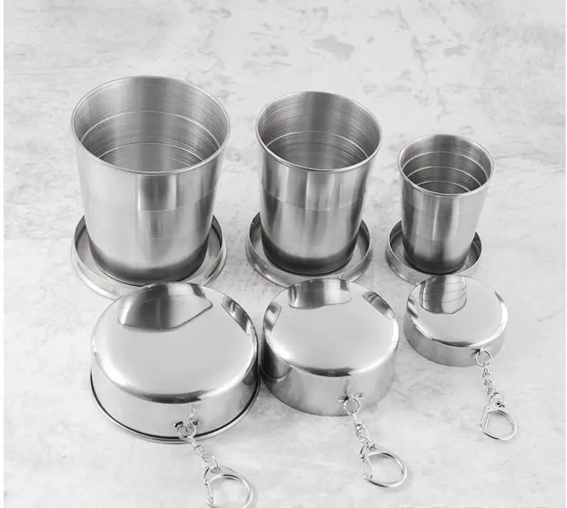 Innovative Folding Cup Coffee Wine Cups Stainless Steel Tumbler Outdoor Camping Trip Travel Retractable Foldable Mouthwash Cup
Innovative Folding Cup Coffee Wine Cups Stainless Steel Tumbler Outdoor Camping Trip Travel Retractable Foldable Mouthwash Cup