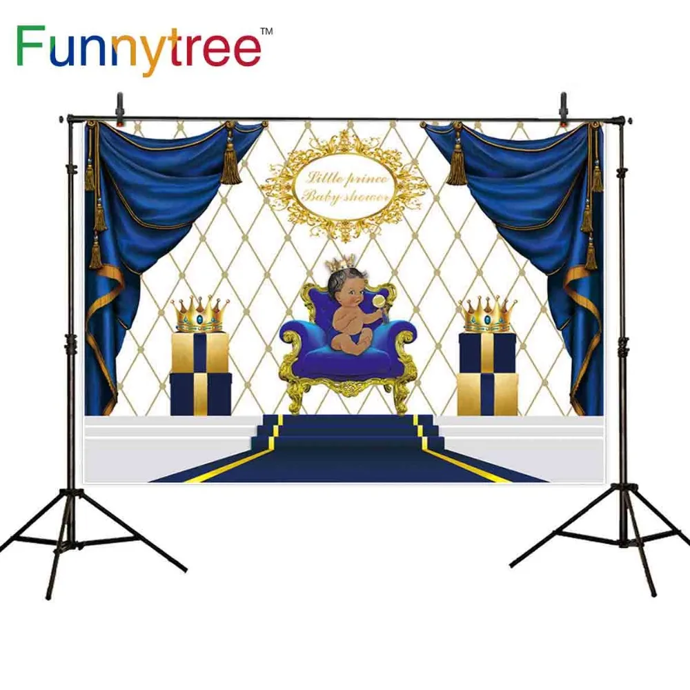 Funnytree backdrop little prince Roman blue curtain armchair gift crown for baby shower birthday party background photobooth
Funnytree backdrop little prince Roman blue curtain armchair gift crown for baby shower birthday party background photobooth