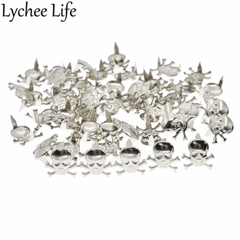 Lychee Life 50pcs Skull Punk Claws Rivets Iron 1.2x1.3cm Garment Rivet DIY Handmade Sewing Clothes Shoes Bag Decorative Supplies
Lychee Life 50pcs Skull Punk Claws Rivets Iron 1.2x1.3cm Garment Rivet DIY Handmade Sewing Clothes Shoes Bag Decorative Supplies