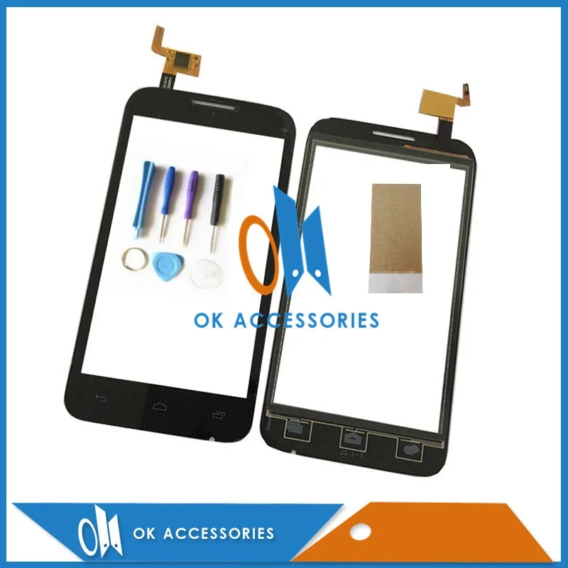 High Quality For Alcatel VF975 Touch Screen Digitizer Black Color 1PC/Lot With Free Tools & Adhesive Tape | Мобильные телефоны и