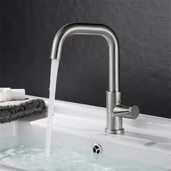 Bathroom Stainless Steel Basin Tap Deck Mounted Hot and Cold Water Mixer Faucets 2018 New Fashion Single Hole Single Handle
Bathroom Stainless Steel Basin Tap Deck Mounted Hot and Cold Water Mixer Faucets 2018 New Fashion Single Hole Single Handle
