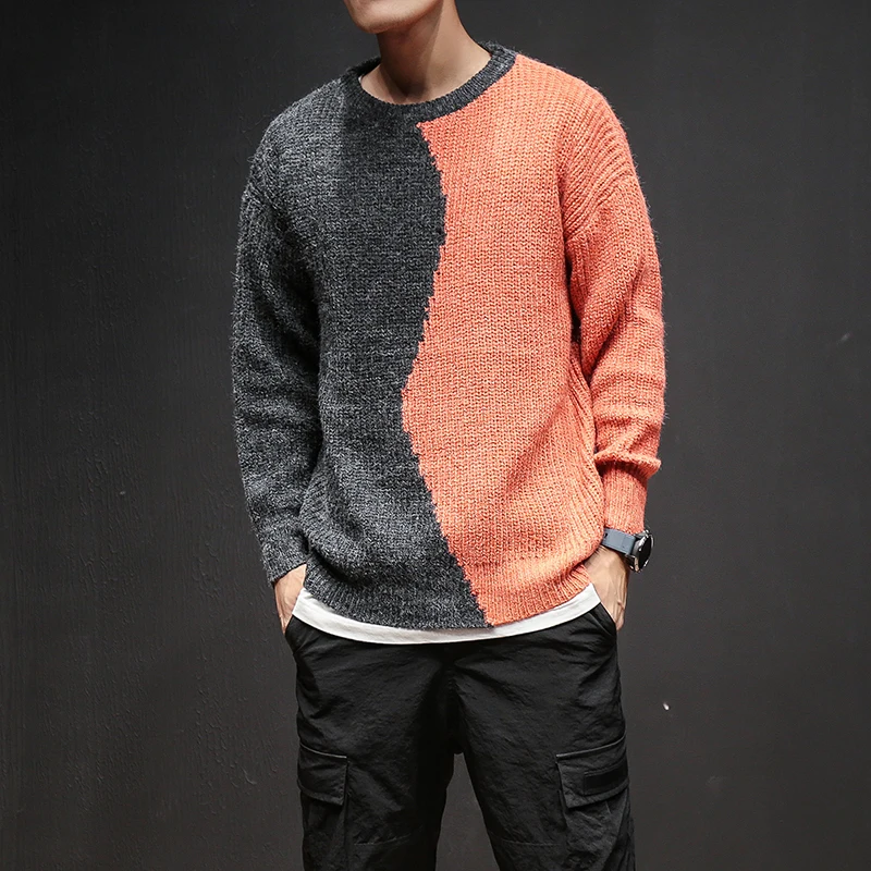 2019 New Arrival Autumn Winter 5XL Men Pullover Sweaters Double Patchwork Color Male Clothes 4XL Knitted Loose Jumper 9051
2019 New Arrival Autumn Winter 5XL Men Pullover Sweaters Double Patchwork Color Male Clothes 4XL Knitted Loose Jumper 9051