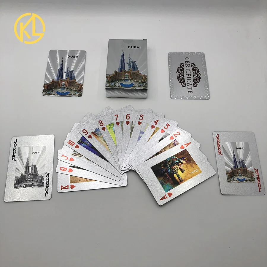 Dubai Building and scenery image silver Foil Plated Cards Waterproof Playing Card Limited Edition Collection Gift
Dubai Building and scenery image silver Foil Plated Cards Waterproof Playing Card Limited Edition Collection Gift