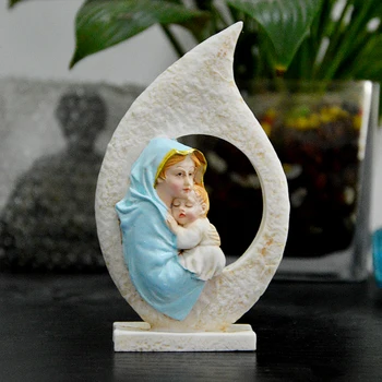 Catholic Mary Holding Jesus Resin Small Ornament Figures Virgin Mary figurine Madonna Jesu Crafts statuette Height about 12.5CM
Catholic Mary Holding Jesus Resin Small Ornament Figures Virgin Mary figurine Madonna Jesu Crafts statuette Height about 12.5CM