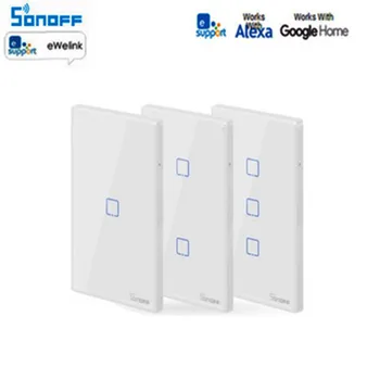 Itead Sonoff T0 US 120 Size 1/2/3 gang TX Wall Switches Remote Controlled Wifi Switch With Border Works With Alexa Google Home
Itead Sonoff T0 US 120 Size 1/2/3 gang TX Wall Switches Remote Controlled Wifi Switch With Border Works With Alexa Google Home