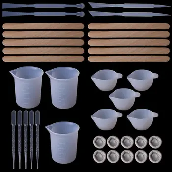 1 Set DIY Epoxy Resin Tools Measure Cups Silicone Cup Mix Stick Wooden Sticks Dropper Adjustment Adjuster Jewelry Making
1 Set DIY Epoxy Resin Tools Measure Cups Silicone Cup Mix Stick Wooden Sticks Dropper Adjustment Adjuster Jewelry Making