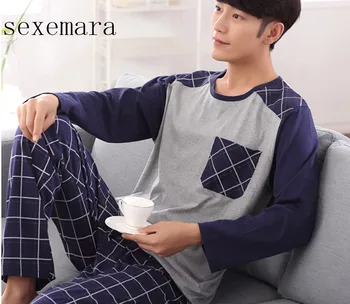 2019 sexemara fashion men shipping cloth 100%cotton o-neck collar long blue sleeve Diamond-shaped lattice print pants
2019 sexemara fashion men shipping cloth 100%cotton o-neck collar long blue sleeve Diamond-shaped lattice print pants