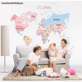World map Decorative painting Stickers DIY removable Stickers living room office Decoration Sticker
World map Decorative painting Stickers DIY removable Stickers living room office Decoration Sticker