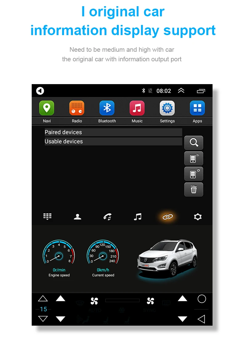 Top Android 32GB Multimedia Player Tesla Style Multimedia Player For LAND CRUISER PRADO 2010-2013 radio GPS Navigation Player 16