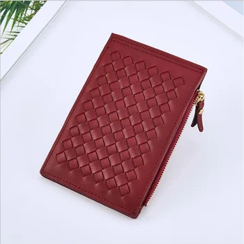 2019 New Korean Style Women Card Holder Soft PU Leather Knitted Weave Thin Credit Cards Purse With Zipper Coin Pocket Female Bag
2019 New Korean Style Women Card Holder Soft PU Leather Knitted Weave Thin Credit Cards Purse With Zipper Coin Pocket Female Bag
