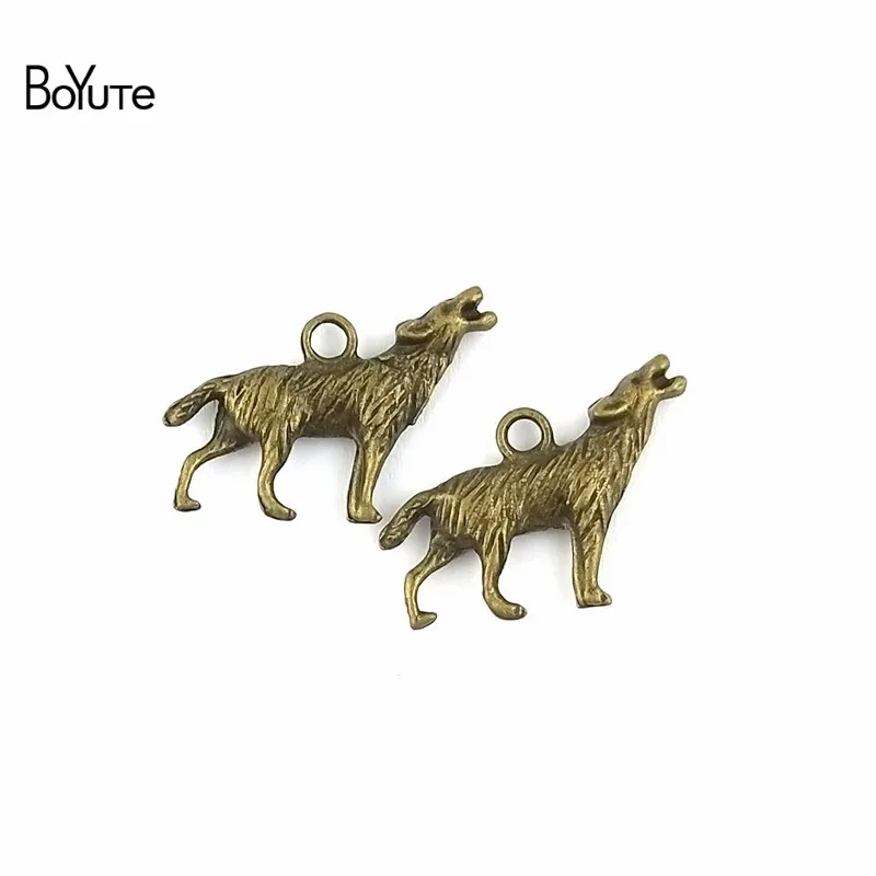BoYuTe (50 Pieces/Lot) 16*26MM Fashion Vintage Bronze Silvers Wolf Charms Pendants for Necklace Bracelets Diy Jewelry Findings 
BoYuTe (50 Pieces/Lot) 16*26MM Fashion Vintage Bronze Silvers Wolf Charms Pendants for Necklace Bracelets Diy Jewelry Findings