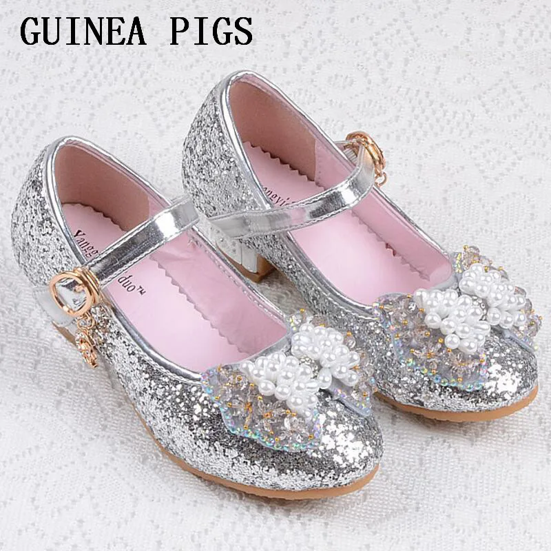 Детские сандалии принцессы Свадебная обувь для девочек классические туфли на