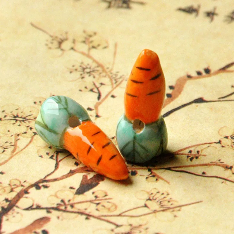 100 Pieces/Lot Charms Ceramic Beads Accessories Carrot Shape Porcelain Bead DIY Bracelet Necklace Jewelry Making Diy Material
100 Pieces/Lot Charms Ceramic Beads Accessories Carrot Shape Porcelain Bead DIY Bracelet Necklace Jewelry Making Diy Material