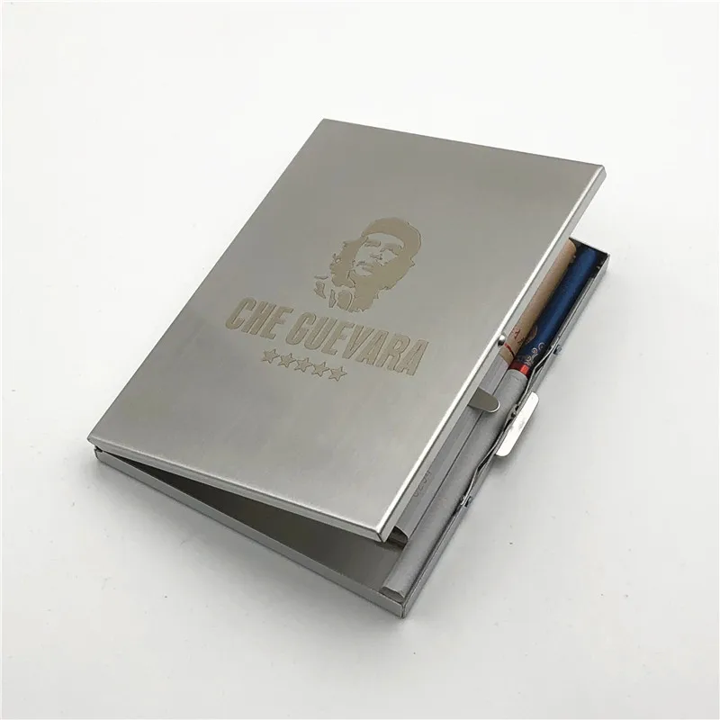 Che Guevara Stainless Steel Cigarette Case Ultra Thin Metal Universal Cigarette Boxes Wire Drawing Process Cigarette Holder Box
Che Guevara Stainless Steel Cigarette Case Ultra Thin Metal Universal Cigarette Boxes Wire Drawing Process Cigarette Holder Box