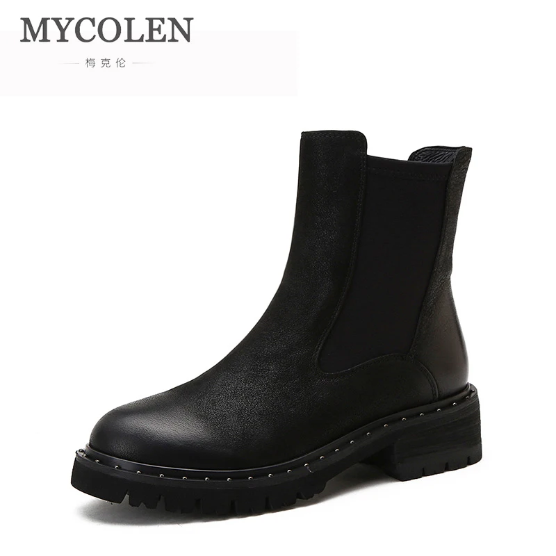 MYCOLEN Women Warm Winter Chelsea Boots New Fashion Woman Solid Black High Heel Platform Ankle Boots Ladies Casual Booties
MYCOLEN Women Warm Winter Chelsea Boots New Fashion Woman Solid Black High Heel Platform Ankle Boots Ladies Casual Booties