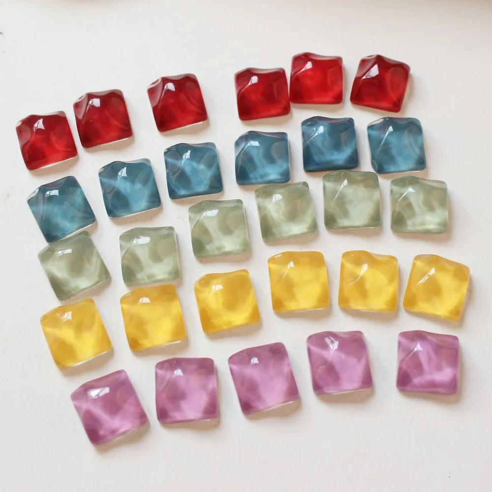 New style 50pcs/lot 16mm geometry Square shape irregular water ripple resin flatback beads diy jewelry earring pendant accessory
New style 50pcs/lot 16mm geometry Square shape irregular water ripple resin flatback beads diy jewelry earring pendant accessory