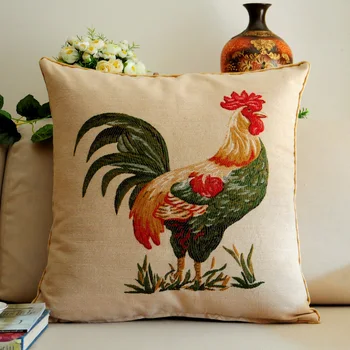 Rooster Pillow Case Jacquard Body Back Cushion Cock Cover Pillowcase Home Bedside Cafe Seats Decorative American Country 50*50cm
Rooster Pillow Case Jacquard Body Back Cushion Cock Cover Pillowcase Home Bedside Cafe Seats Decorative American Country 50*50cm