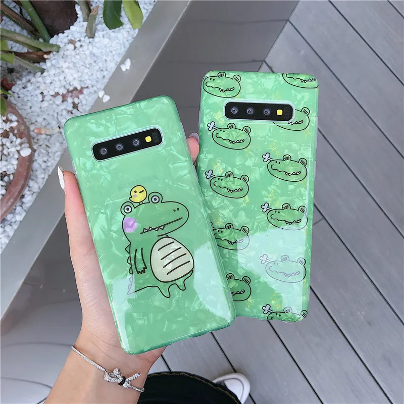 Cartoon Matcha Green Crocodile Soft Edge Phone Case For iPhoneX XR 7 8 Shell Green Phone Case For Samsung S8 9 note 8 9 Cover
Cartoon Matcha Green Crocodile Soft Edge Phone Case For iPhoneX XR 7 8 Shell Green Phone Case For Samsung S8 9 note 8 9 Cover