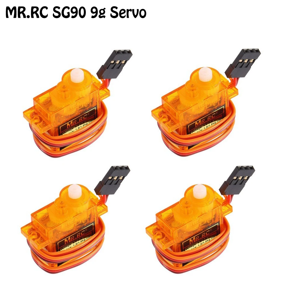 4Pcs/lot MR.RC High Precision Speed Mini Micro Servo SG90 9g For RC Airplane Helicopter 450 Plateau Cyclic Servo
4Pcs/lot MR.RC High Precision Speed Mini Micro Servo SG90 9g For RC Airplane Helicopter 450 Plateau Cyclic Servo