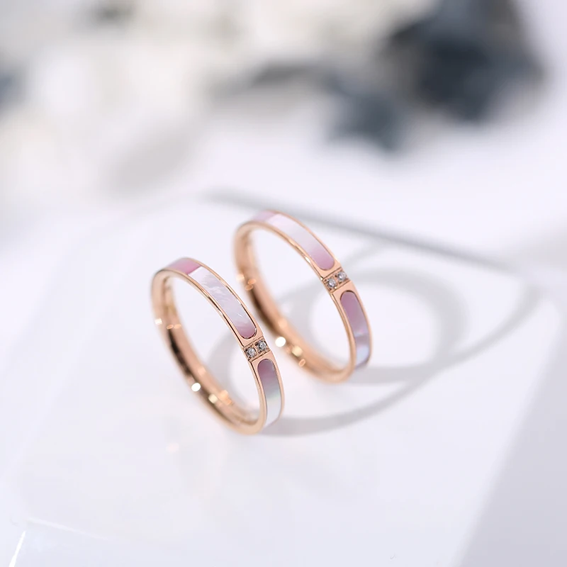 YUN RUO 2019 New Fashion Shell Zirconia Rings Rose Gold Color Fashion Titanium Steel Jewelry Woman Girl Birthday Gift Never Fade
YUN RUO 2019 New Fashion Shell Zirconia Rings Rose Gold Color Fashion Titanium Steel Jewelry Woman Girl Birthday Gift Never Fade