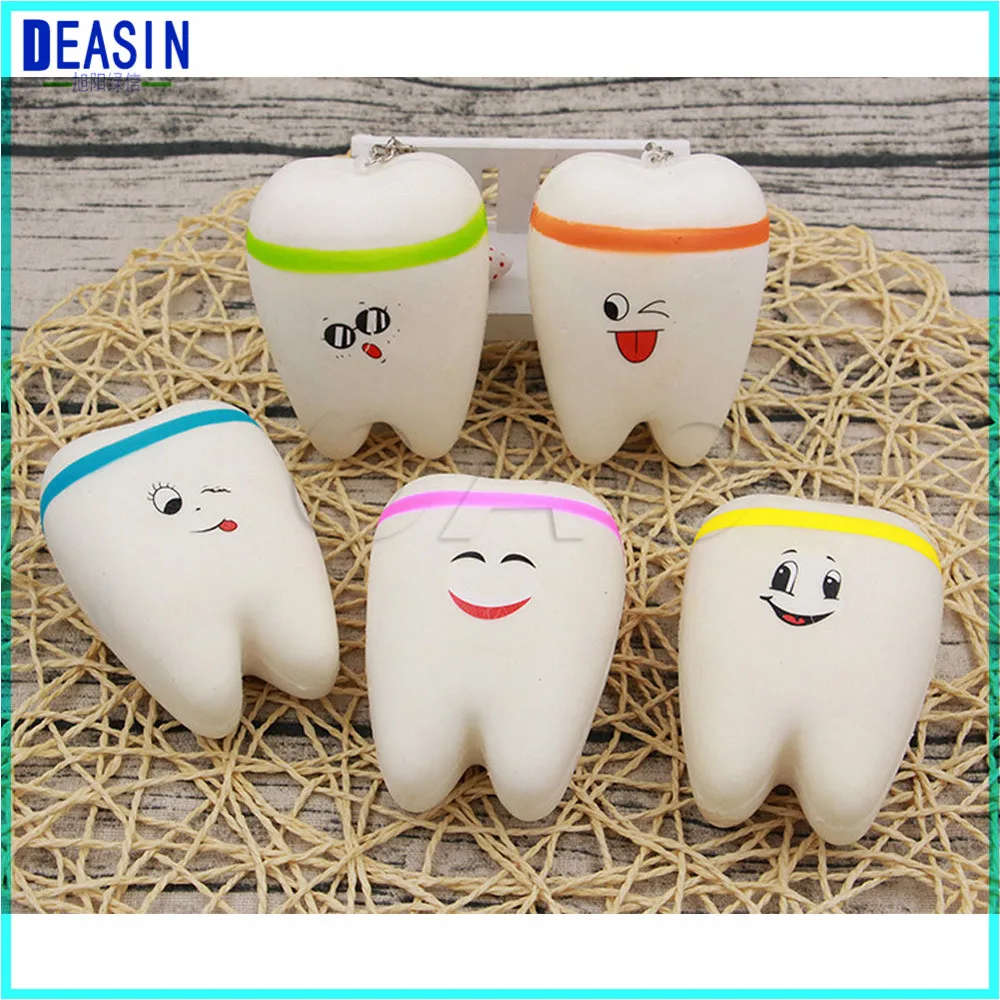 

10PCS Cute Teeth Squishy Slow Rebound PU Decompression Toys for Children Squishi Antistress Funny Toy