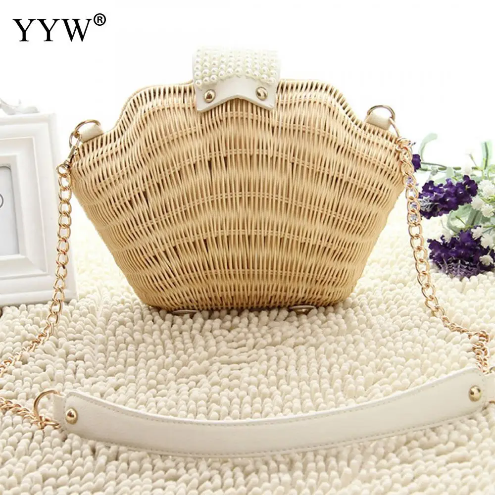 Shell Crossbody Bags for Women 2018 Rattan Weaving Beach Bag with Magnetic Snap Women's Clutches Handbags Female Shoulder Bags
Shell Crossbody Bags for Women 2018 Rattan Weaving Beach Bag with Magnetic Snap Women's Clutches Handbags Female Shoulder Bags