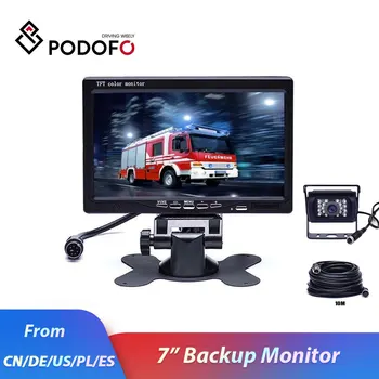 Podofo 7 Inch TFT LCD Rear View Display Monitor Waterproof 4pin IR Night Vision Reversing Backup Rear View Camera for Bus Truck
Podofo 7 Inch TFT LCD Rear View Display Monitor Waterproof 4pin IR Night Vision Reversing Backup Rear View Camera for Bus Truck