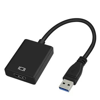 High Speed Transmission USB 3.0 To HDMI Audio Video Adaptor Converter Cable Suitable For Windows 7/8 PC 1080P With CD Driver GT
High Speed Transmission USB 3.0 To HDMI Audio Video Adaptor Converter Cable Suitable For Windows 7/8 PC 1080P With CD Driver GT
