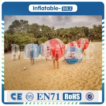 Free Shipping Door To Door 6PCS(3 blue+3 red)+1 Pump 1.0mm TPU Factory customize ! Good Quality Inflatable Soccer Bubble Ball
Free Shipping Door To Door 6PCS(3 blue+3 red)+1 Pump 1.0mm TPU Factory customize ! Good Quality Inflatable Soccer Bubble Ball