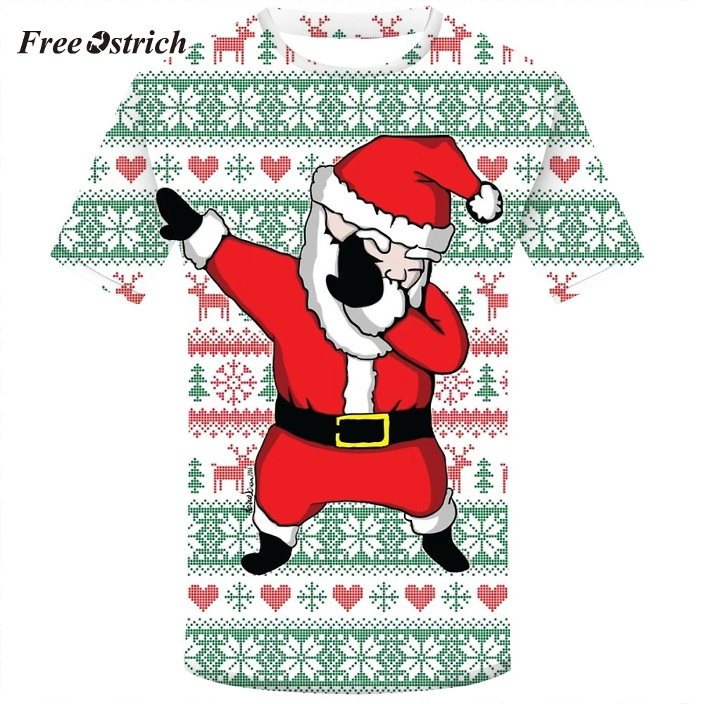 Free Ostrich Men's Christmas Printed T-shirt Short Sleeve And Round Neck Tees High Quality Summer Funny Santa Claus T-shirt New
Free Ostrich Men's Christmas Printed T-shirt Short Sleeve And Round Neck Tees High Quality Summer Funny Santa Claus T-shirt New