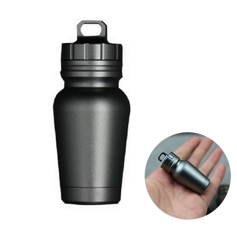 Aluminum Alloy EDC Survival Pill Capsule Sealing Storage Tank Outdoor Waterproof Box
Aluminum Alloy EDC Survival Pill Capsule Sealing Storage Tank Outdoor Waterproof Box