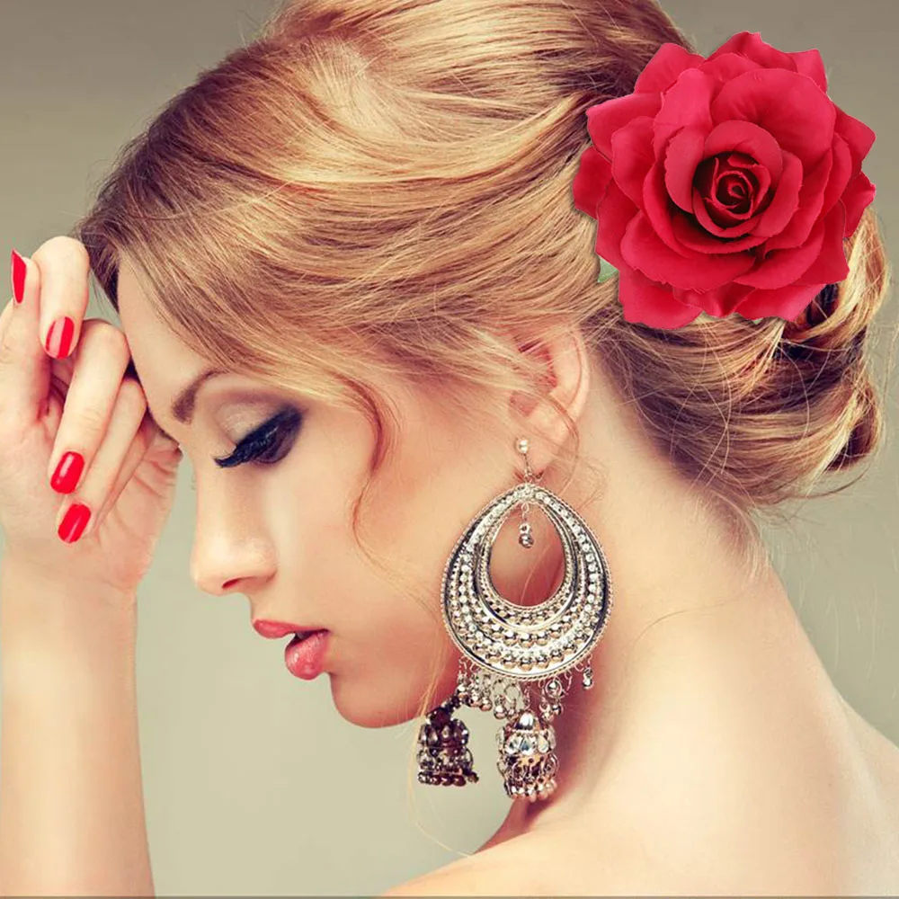 1PC Fashion Flocking Cloth Bridal Rose Flower Hairpin Brooch Wedding Bridesmaid Party DIY Headdress Hair Accessories Hair Clip
1PC Fashion Flocking Cloth Bridal Rose Flower Hairpin Brooch Wedding Bridesmaid Party DIY Headdress Hair Accessories Hair Clip