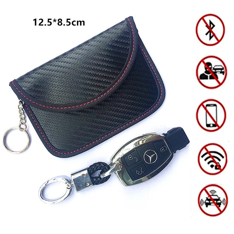 Faraday Card Car Key Bag FOB Signal Blocker Bags RFID Shield Pull Ring Keys Wallet Case Organizer for Privacy Protection DK0515
Faraday Card Car Key Bag FOB Signal Blocker Bags RFID Shield Pull Ring Keys Wallet Case Organizer for Privacy Protection DK0515