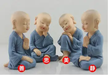 4pcs/1set Miniature Figurines Resin Chinese Little Monk Craft Home Decoration Anime Figurine Car Ornaments E487
4pcs/1set Miniature Figurines Resin Chinese Little Monk Craft Home Decoration Anime Figurine Car Ornaments E487