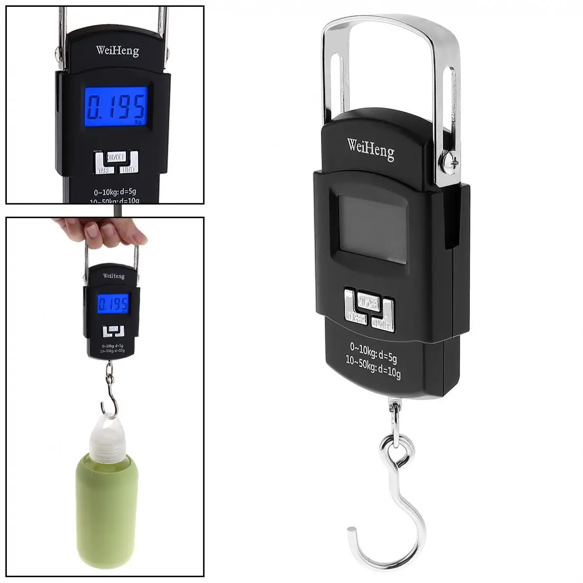 50KG/110LB 10g Electronic Portable Digital Scale Hanging Hook Fishing Travel Luggage Weight Scale for Baggage Balance Steelyard
50KG/110LB 10g Electronic Portable Digital Scale Hanging Hook Fishing Travel Luggage Weight Scale for Baggage Balance Steelyard