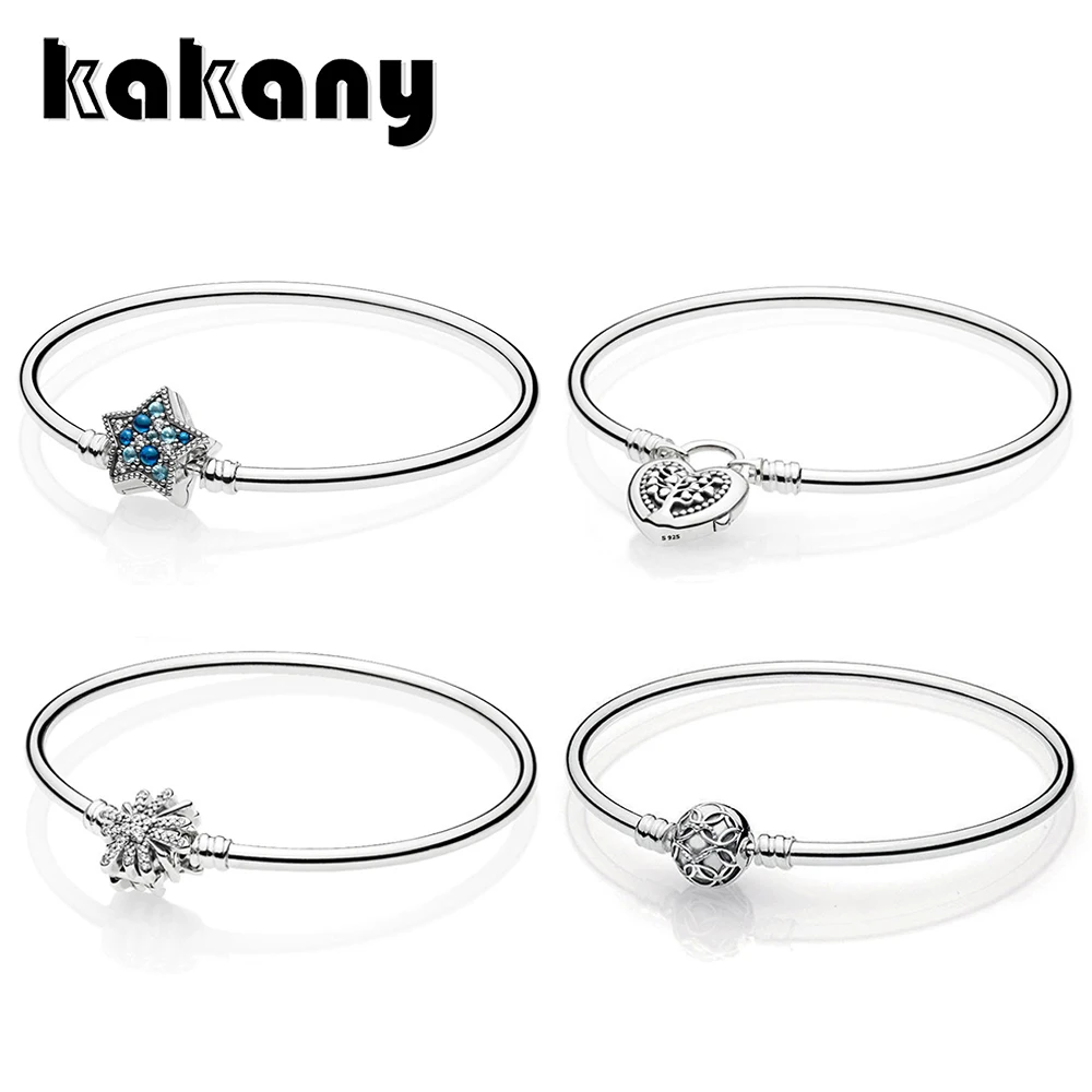 KAKANY 925 Sterling Silver MOMENTS BANGLE WITH TREE OF LOVE CLASP Shining Star Cuff Bracelet Dazzling Fireworks Bangle
KAKANY 925 Sterling Silver MOMENTS BANGLE WITH TREE OF LOVE CLASP Shining Star Cuff Bracelet Dazzling Fireworks Bangle