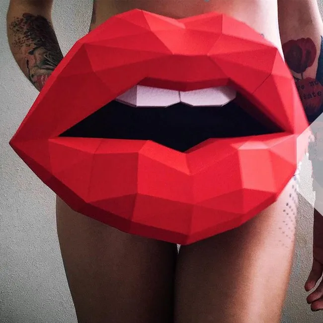 Personality Mouth Paper 3D DIY Material Manual Creative Home Desk Decor Props #1158 Hand Made Cute Geometric Paper Figures
Personality Mouth Paper 3D DIY Material Manual Creative Home Desk Decor Props #1158 Hand Made Cute Geometric Paper Figures