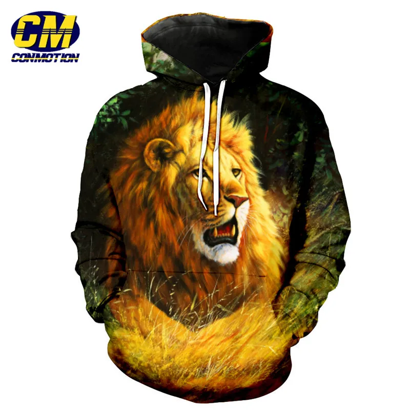 ConMotion African Grassland Prone Lion Printing Fashion Hooded Sweatshirt Neutral pullover US SIZE
ConMotion African Grassland Prone Lion Printing Fashion Hooded Sweatshirt Neutral pullover US SIZE