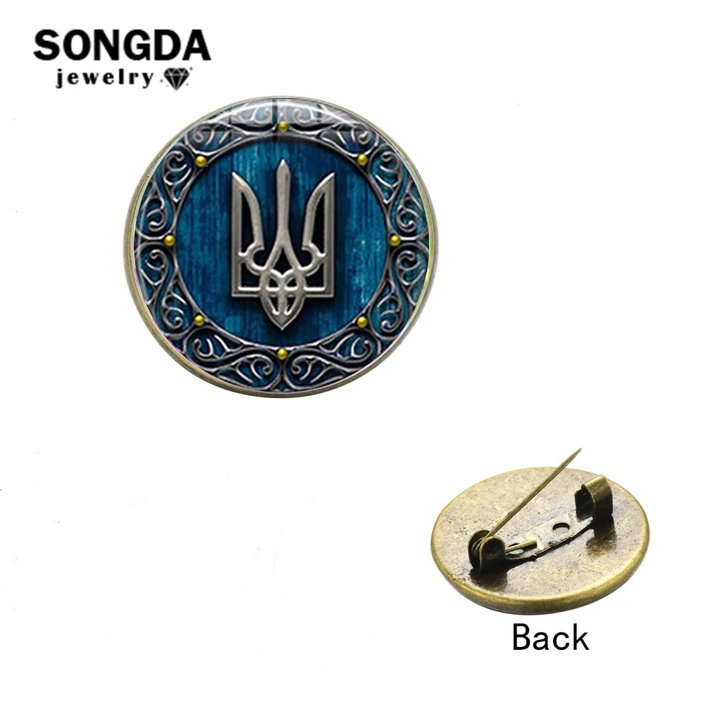 SONGDA Tryzub Ukraine Symbol Brooch Pin Badge Handmade Glass Cabochon Lapel Pins Accessories for Clothes Hat Backpack Decoration
SONGDA Tryzub Ukraine Symbol Brooch Pin Badge Handmade Glass Cabochon Lapel Pins Accessories for Clothes Hat Backpack Decoration