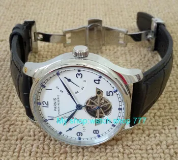 Butterfly buckle 43mm PARNIS power reserve Automatic Self-Wind Mechanical movement men's watch Mechanical watches gl2
Butterfly buckle 43mm PARNIS power reserve Automatic Self-Wind Mechanical movement men's watch Mechanical watches gl2