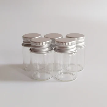 50pcs/lot 6ml Aluminum lid glass bottle 22*35mm Sliver Screw cap Sealed Small Clear Candy glass vials Liquid bottle
50pcs/lot 6ml Aluminum lid glass bottle 22*35mm Sliver Screw cap Sealed Small Clear Candy glass vials Liquid bottle
