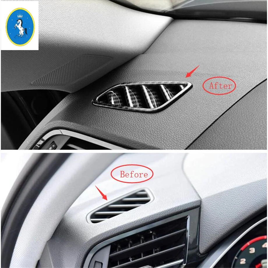 Yimaautotrims Auto Accessory Dashboard Air Condition AC Outlet Vent Cover Trim Fit For Audi Q3 2019 2020 Matte Carbon Fiber ABS
Yimaautotrims Auto Accessory Dashboard Air Condition AC Outlet Vent Cover Trim Fit For Audi Q3 2019 2020 Matte Carbon Fiber ABS