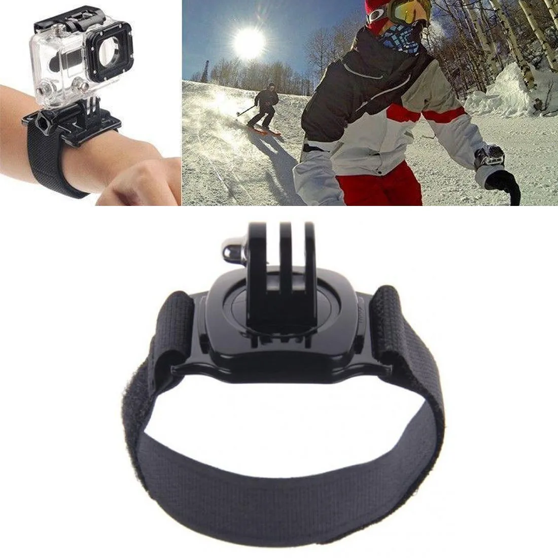 Hand Strap For GoPro Hero 3+/3/2 360 Degree Swivel Arm Band Wrist Strap Accessories 
Hand Strap For GoPro Hero 3+/3/2 360 Degree Swivel Arm Band Wrist Strap Accessories