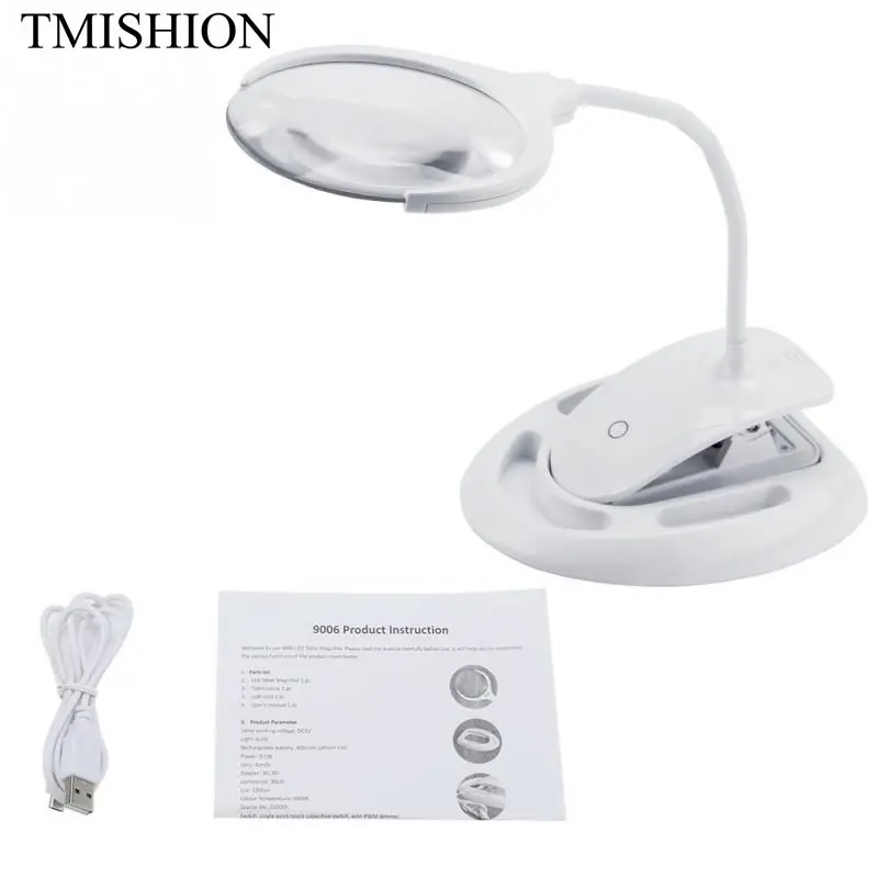 TMISHION 3D Lighted Magnifier Desk Nail Lamp Silicone Hose Magnifying Loupe Glass Lighted Magnifier Tattoo Lamp Nail Salon Tool
TMISHION 3D Lighted Magnifier Desk Nail Lamp Silicone Hose Magnifying Loupe Glass Lighted Magnifier Tattoo Lamp Nail Salon Tool